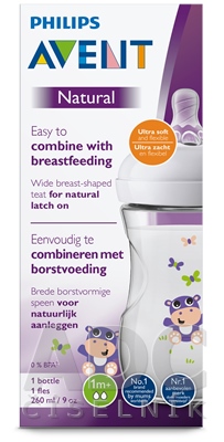 AVENT FĽAŠA Natural PP 260 ml