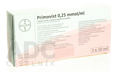 Primovist 0,25 mmol/ ml, naplnená inj. striekačka