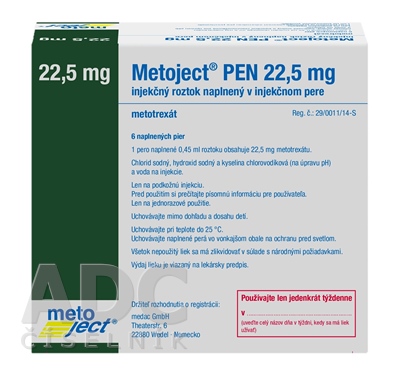 Metoject PEN 22,5 mg injekčný roztok