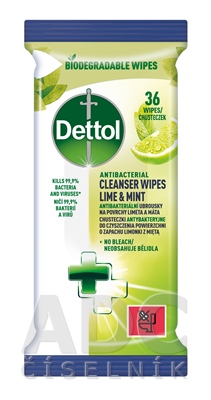 Dettol antibakteriálne obrúsky na povrchy - ADC.sk