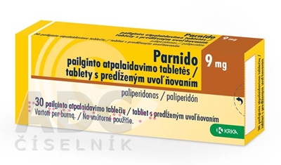 Parnido 9 mg tablety s predĺženým uvoľňovaním