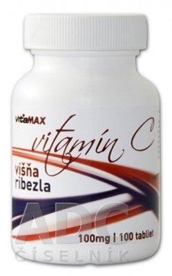 VITAMAX VITAMÍN C 100MG RÍBEZĽA VIŠŇA