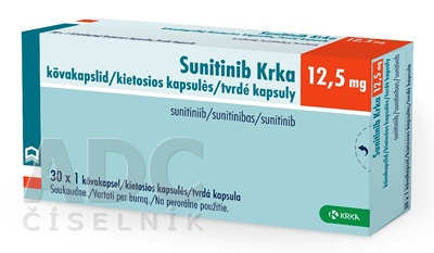 Sunitinib Krka 12,5 mg tvrdé kapsuly