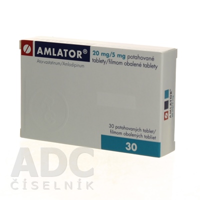 Amlator 20 mg/5 mg filmom obalené tablety