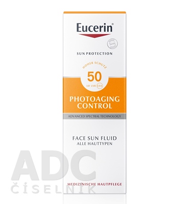 Eucerin SUN PHOTOAGING CONTROL SPF 50 na tvár