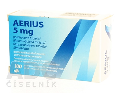 Aerius 5 mg filmom obalené tablety