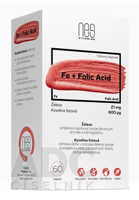 nesVITAMINS Fe 21 mg + Folic Acid 600 µg