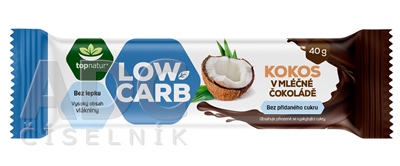 topnatur LOW CARB Tyčinka Kokos v čokoláde