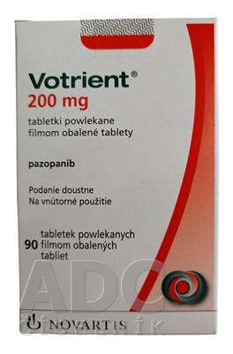 Votrient 200 mg filmom obalené tablety
