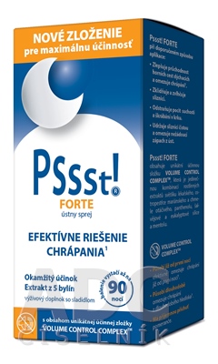 PSSST! FORTE ústny sprej proti chrápaniu