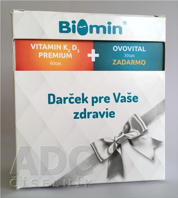 Biomin VITAMIN K2 D3 PREMIUM darčekové balenie