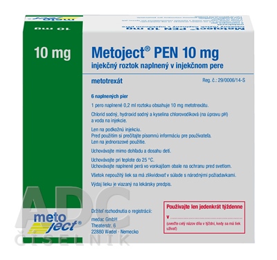 Metoject PEN 10 mg injekčný roztok