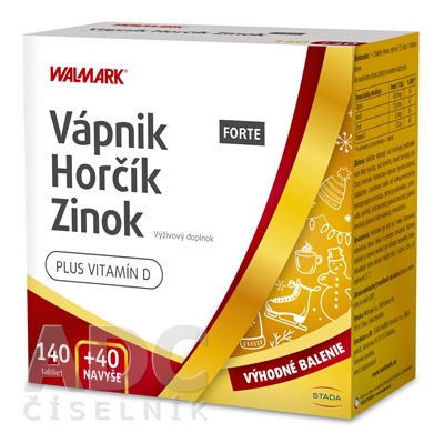 WALMARK Vápnik Horčík Zinok FORTE PROMO 2022