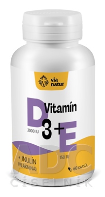Via natur Vitamín D3+E+Inulín