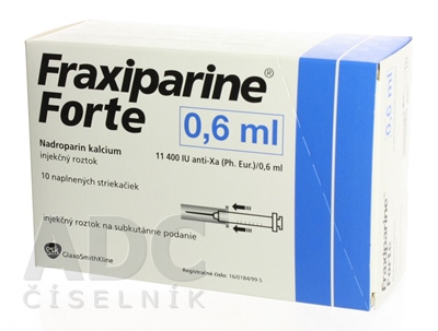 Fraxiparine Forte 11 400 IU (anti-Xa)/0,6 ml