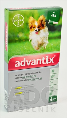 Advantix Spot-on pre psy do 4 kg