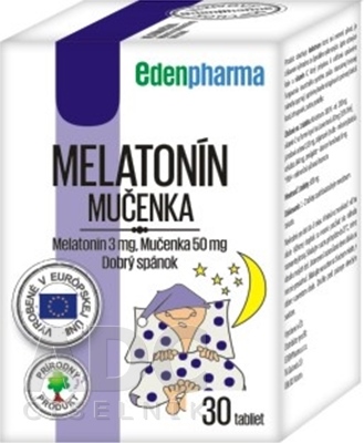 EDENPharma MELATONÍN 3 mg, MUČENKA