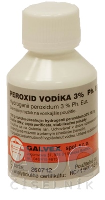 PEROXID VODÍKA 3% Ph. Eur. - GALVEX