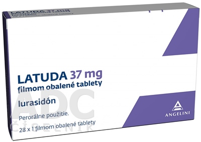 Latuda 37 mg filmom obalené tablety - ADC.sk