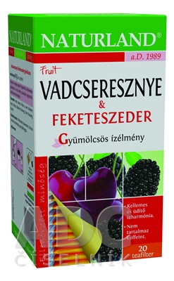 NATURLAND ČAJ S PRÍCH. DIVÁ ČEREŠŇA A ČERNICA