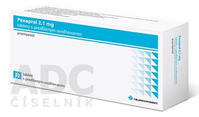 Pexapral 2,1 mg tablety s predĺženým uvoľňovaním