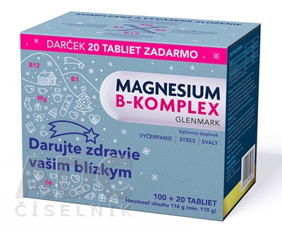 Magnesium B-komplex Glenmark (Vianočné balenie)