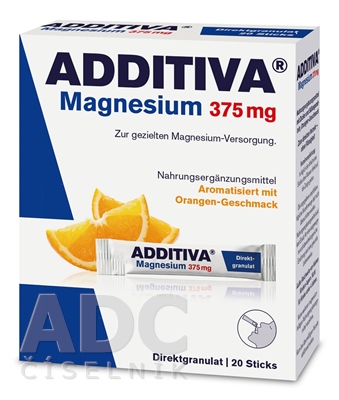 ADDITIVA Magnézium 375 mg Direct