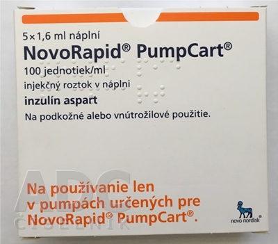 NovoRapid PumpCart 100 jednotiek/ml