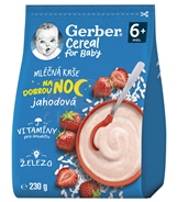 Gerber Cereal Mliečna KAŠA Dobrú noc Jahodová