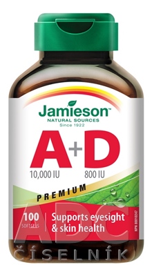 JAMIESON VITAMÍN A + D PREMIUM