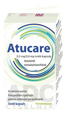 Atucare 0,5 mg/0,4 mg tvrdé kapsuly