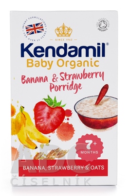 KENDAMIL BIO Kaša banán a jahoda
