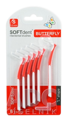 Medzizubné kefky SOFTdent Butterfly S 0,5 mm