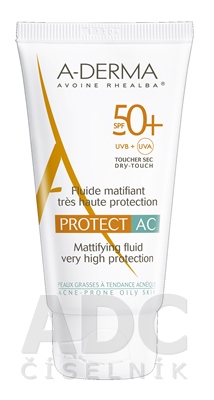 A-DERMA PROTECT AC FLUIDE MATIFIANT SPF50+