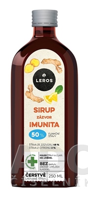 LEROS Sirup Zázvor Imunita