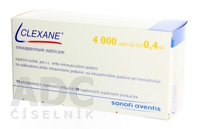 CLEXANE 4000 IU (40 mg)/0,4 ml