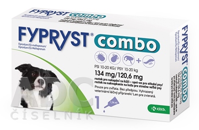 FYPRYST combo 134 mg/120,6 mg PSY 10-20 KG