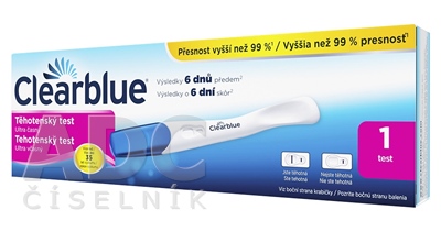 Tehotenský test Clearblue Ultra včasný