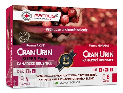 Barny's CRAN-URIN cestovné balenie
