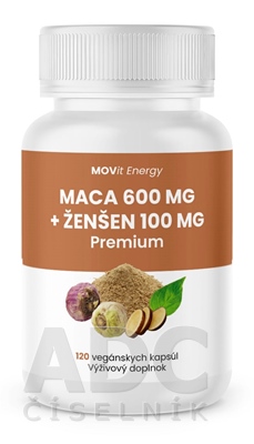 MOVit MACA 600 mg + ŽENŠEŇ 100 mg Premium
