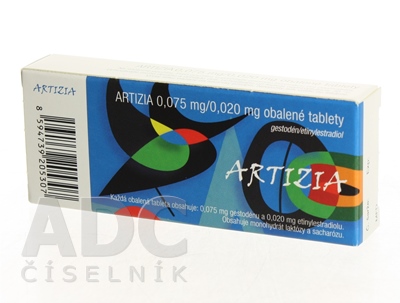 ARTIZIA 0,075 mg/0,020 mg obalené tablety - ADC.sk