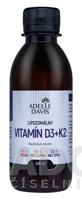 Adelle Davis Lipozomálny VITAMÍN D3+K2
