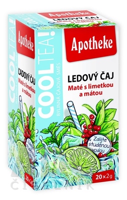APOTHEKE COOLTEA Maté s limetkou a mätou