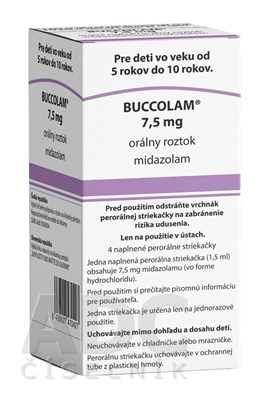 BUCCOLAM 7,5 mg orálny roztok