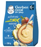 Gerber Cereal Mliečna KAŠA Dobrú noc Ovocná