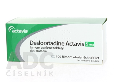 Desloratadine Actavis 5 mg filmom obalené tablety