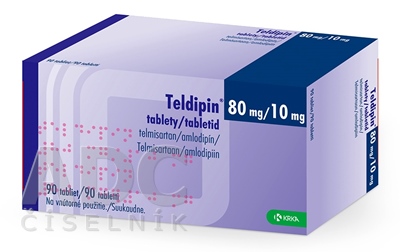 Teldipin 80 mg/10 mg tablety