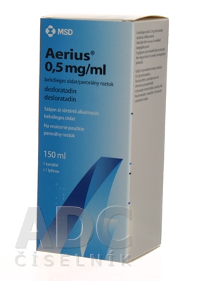 Aerius 0,5 mg/ml perorálny roztok