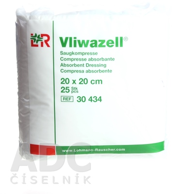 VLIWAZELL KOMPRESY SAVÉ NESTERILNÉ 20x20cm