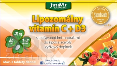 JutaVit Lipozomálny vitamín C + D3